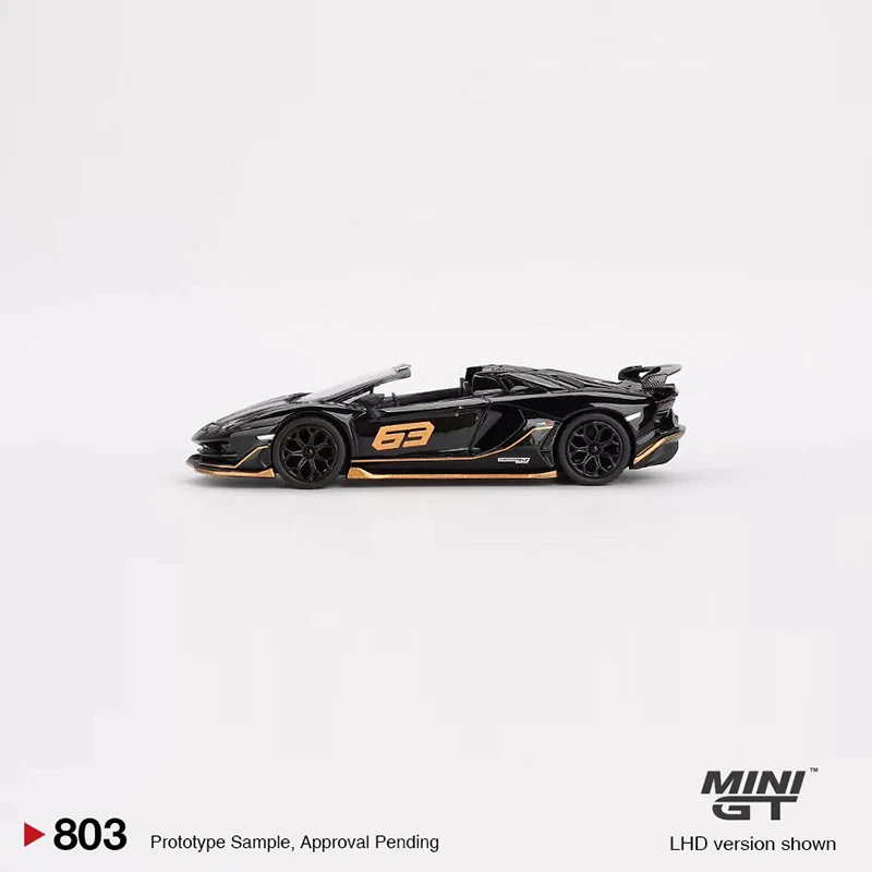 MINIGT 1:64 รถรุ่น Lambor Aventador SVJ 63 Roadster Alloy Die-Cast กีฬารถ # 803