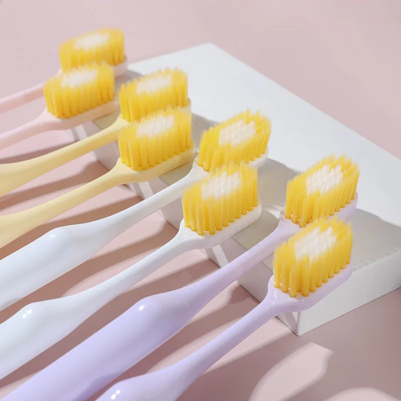 

8PCS Macaron Household Soft Bristled Toothbrush Extra Soft Wide Head Toothbrush Suitable for Individuals with Sensitive Gums