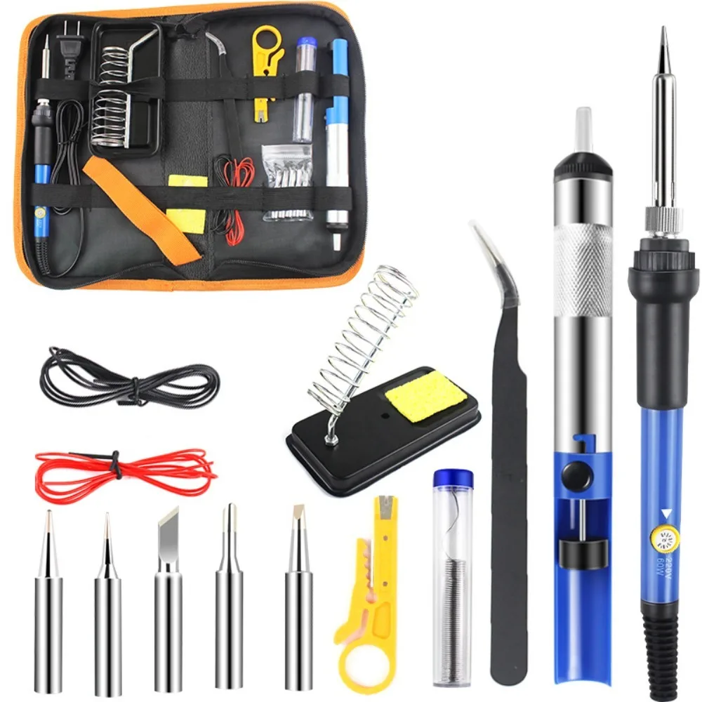 Adjustable Temperature Electric Soldering Iron Multifunctional Welding Solder Rework Station Heat Repair Tools 220V 60W