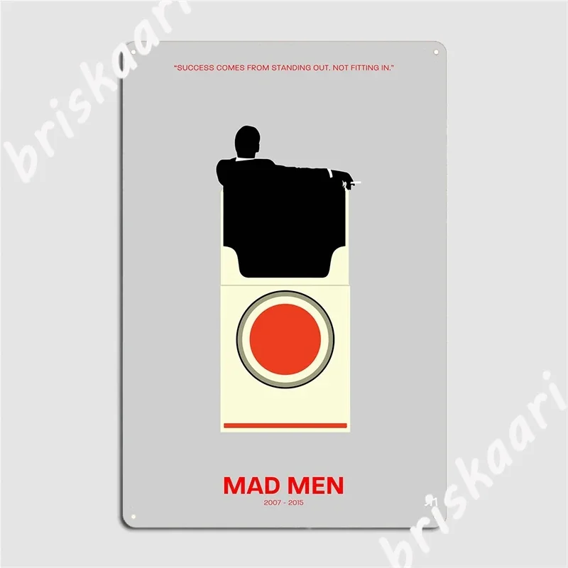 Mad Men Poster Metal Plaque Club Bar Painting Décor Club Home Customize Tin Sign Poster