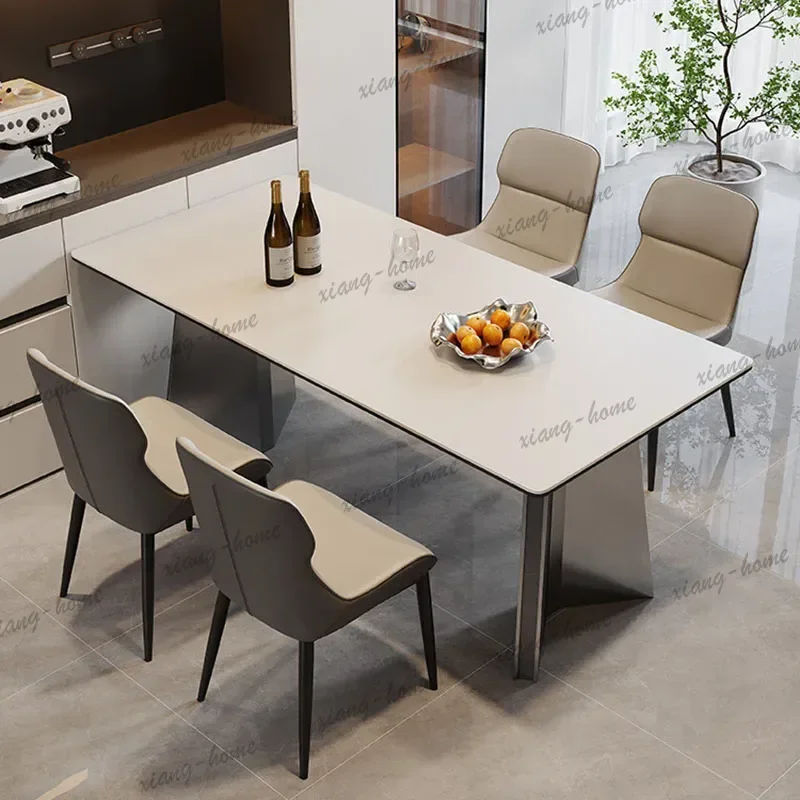 Lounge Coffee Dining Table Chairs Center Writing Designer Restaurant Dining Table Kitchen Modern Mesas De Jantar Salon Furniture