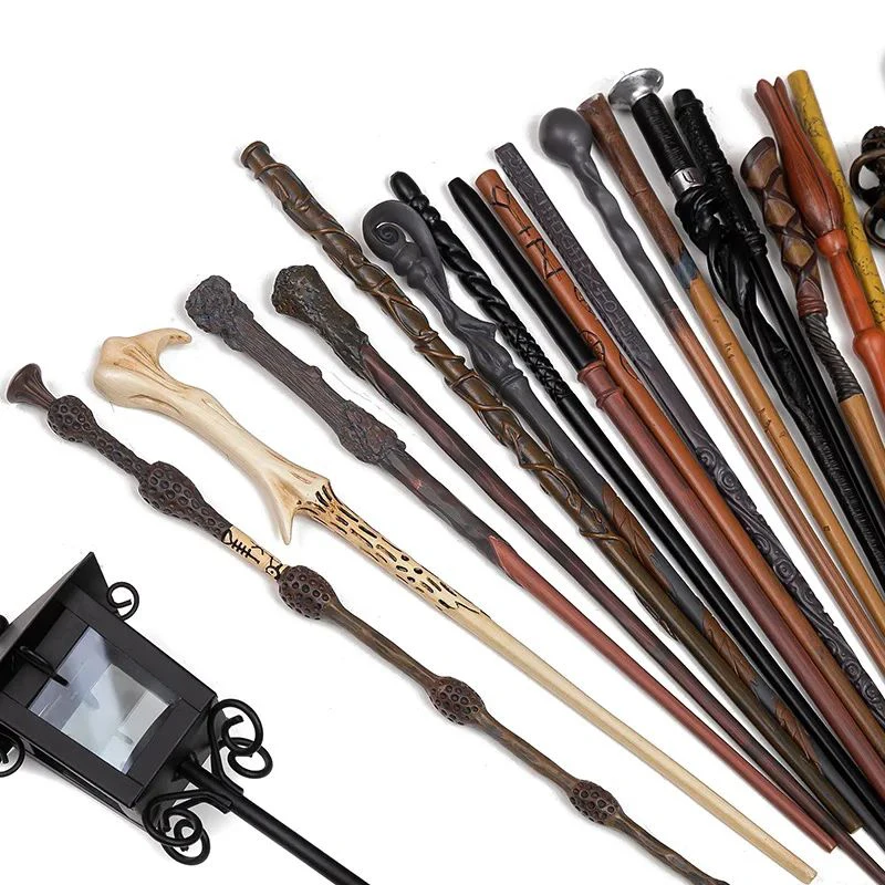 Anime Cosplay Show Harris Magic Wand metal core Full Range of Magic Stage Props Decoration Toy Accessories For wooden Magic