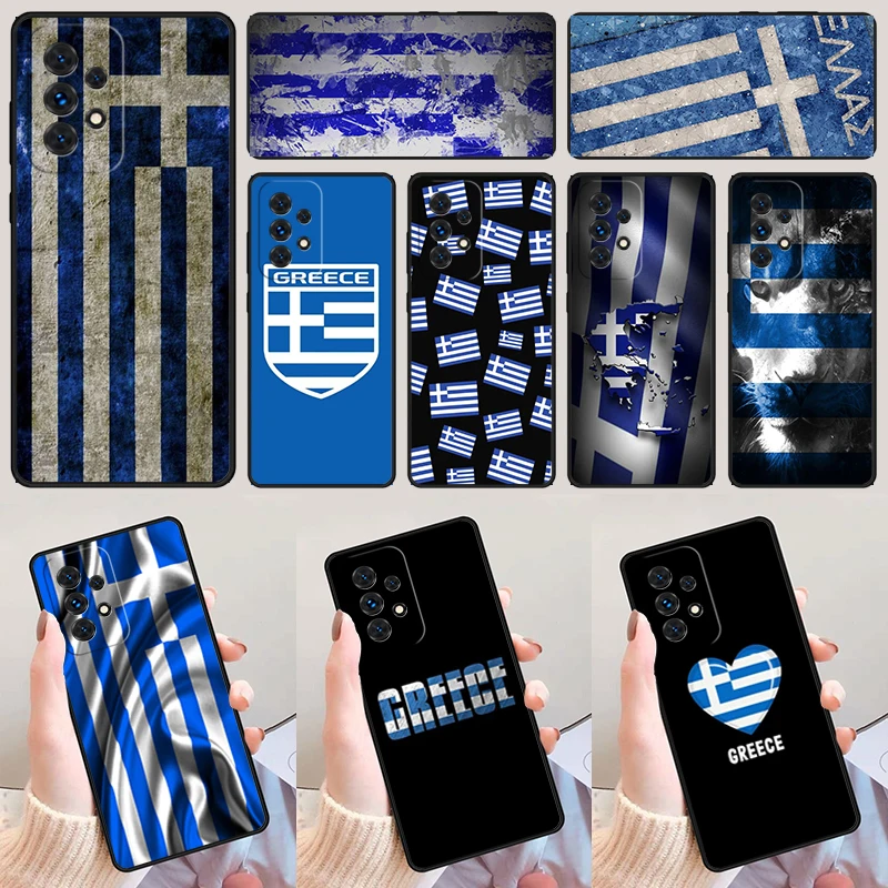 Greece Greek Flag phone case For Samsung Galaxy A42 A31 A40 A51 A71 A32 A80 A91 A52 A72 A73 A20e A21S A50 A70 A11 A12 Cover