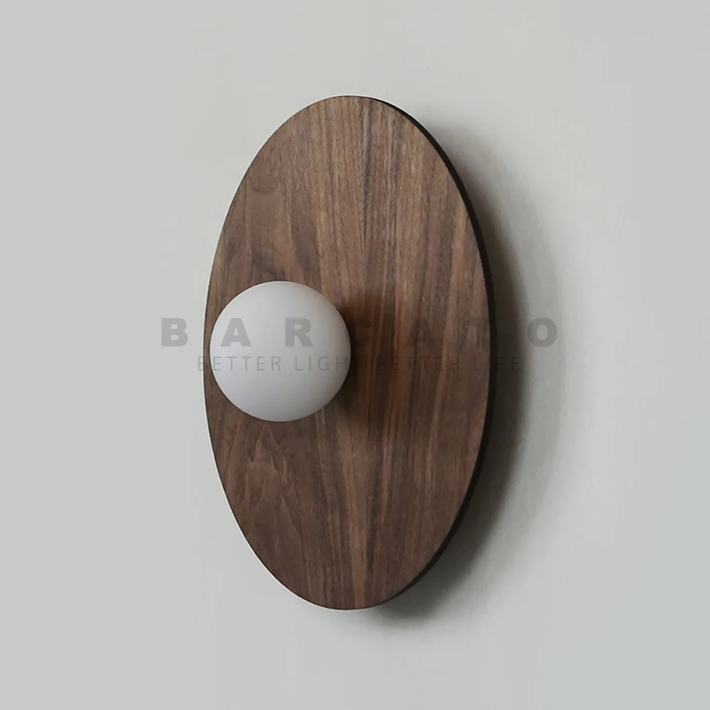 

Vintage Walnut Solid Wood Wall Lights Grid Wall Lamp Wabi-sabi style Wall Sconce Home Decor Bedroom Bedside Living Dining Room