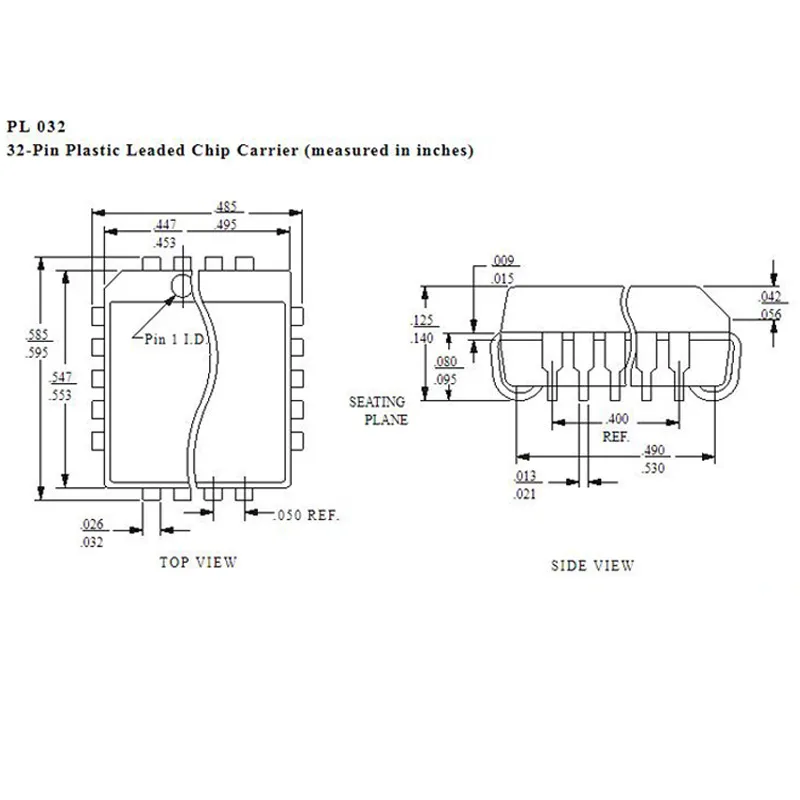 PLCC32 - DIP32 プログラマ アダプタ CNV-PLCC32-EPIM32 テスト ソケット PLCC32 BIOS アダプタ