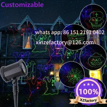 Customizable New Lawn LED Outdoor Garden Halloween Theme Christmas Pattern Garden Decoration Projection LED
