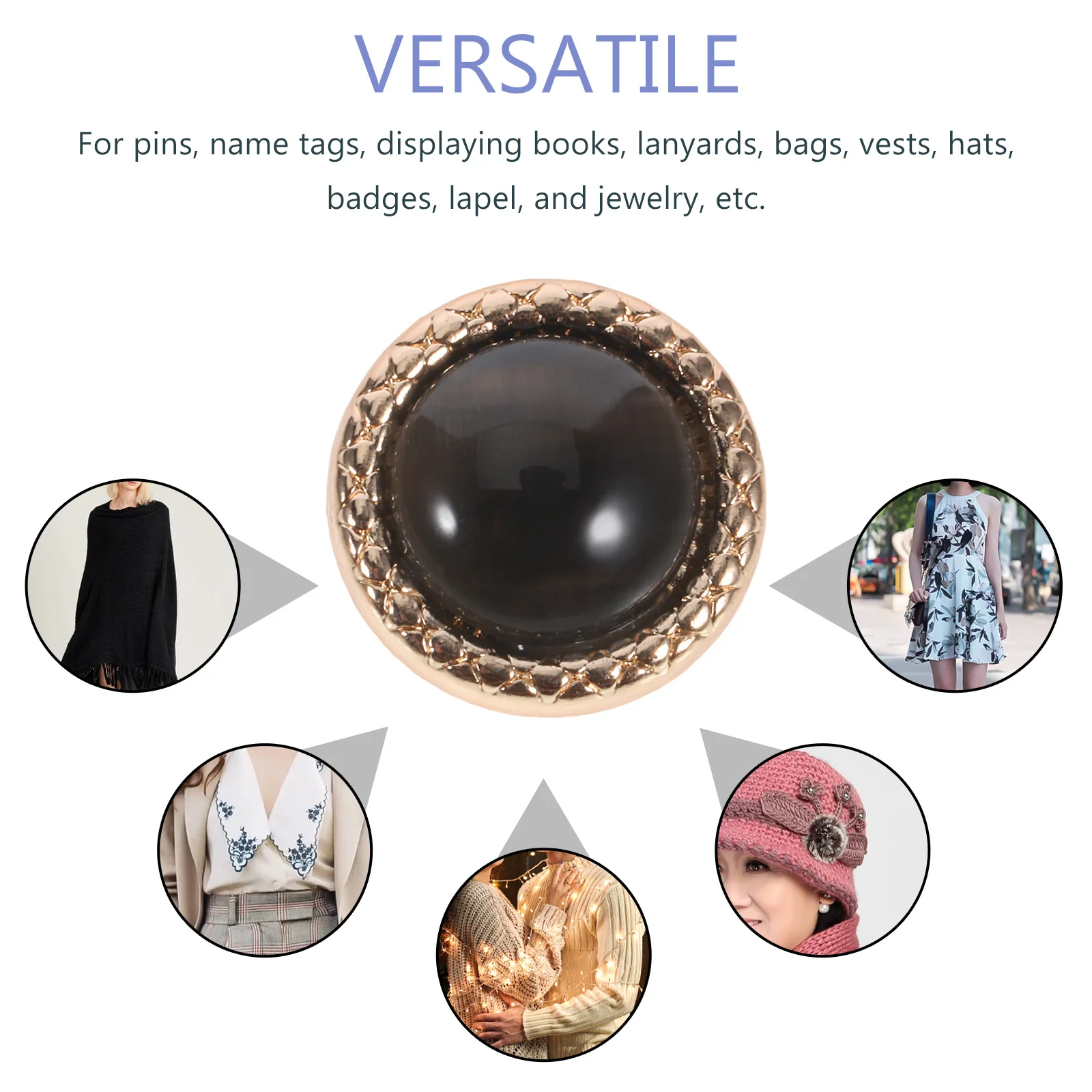 20 قطعة أزرار معدنية مستديرة عتيقة أزرار معطف الخياطة المتينة بديلة لبدلات الخياطة زر معطف معدني #1