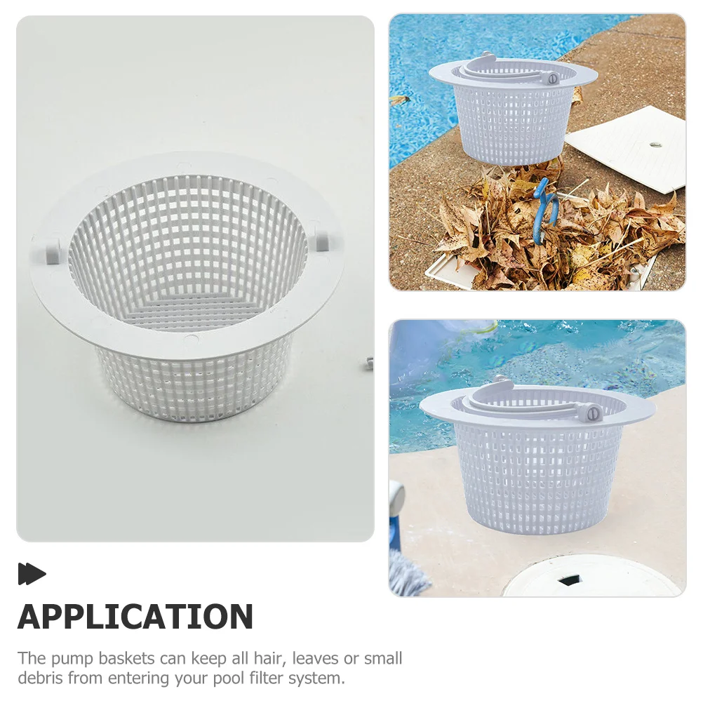 

Swimming Pool Filter Basket Portable Leaves Anti Clogging Pump Basket Garbage Filter Easy Install Pool Accessory