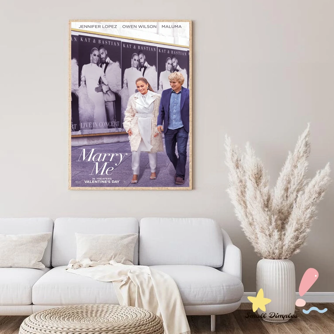 Marry Me Movie Poster Canvas Art Print Home Decoration Wall Painting ( No Frame )
