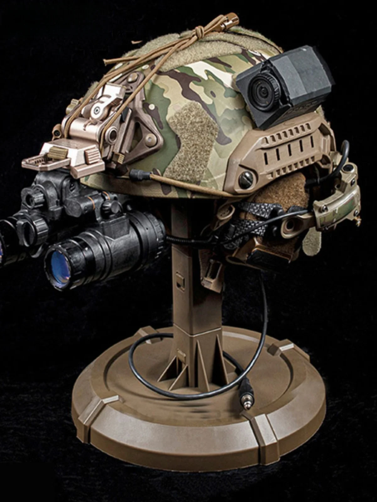 

Krydex Tactical Vest Combination Display Stand Adjustable Detachable Helmet Placement Braet Military Enthusiast Gear