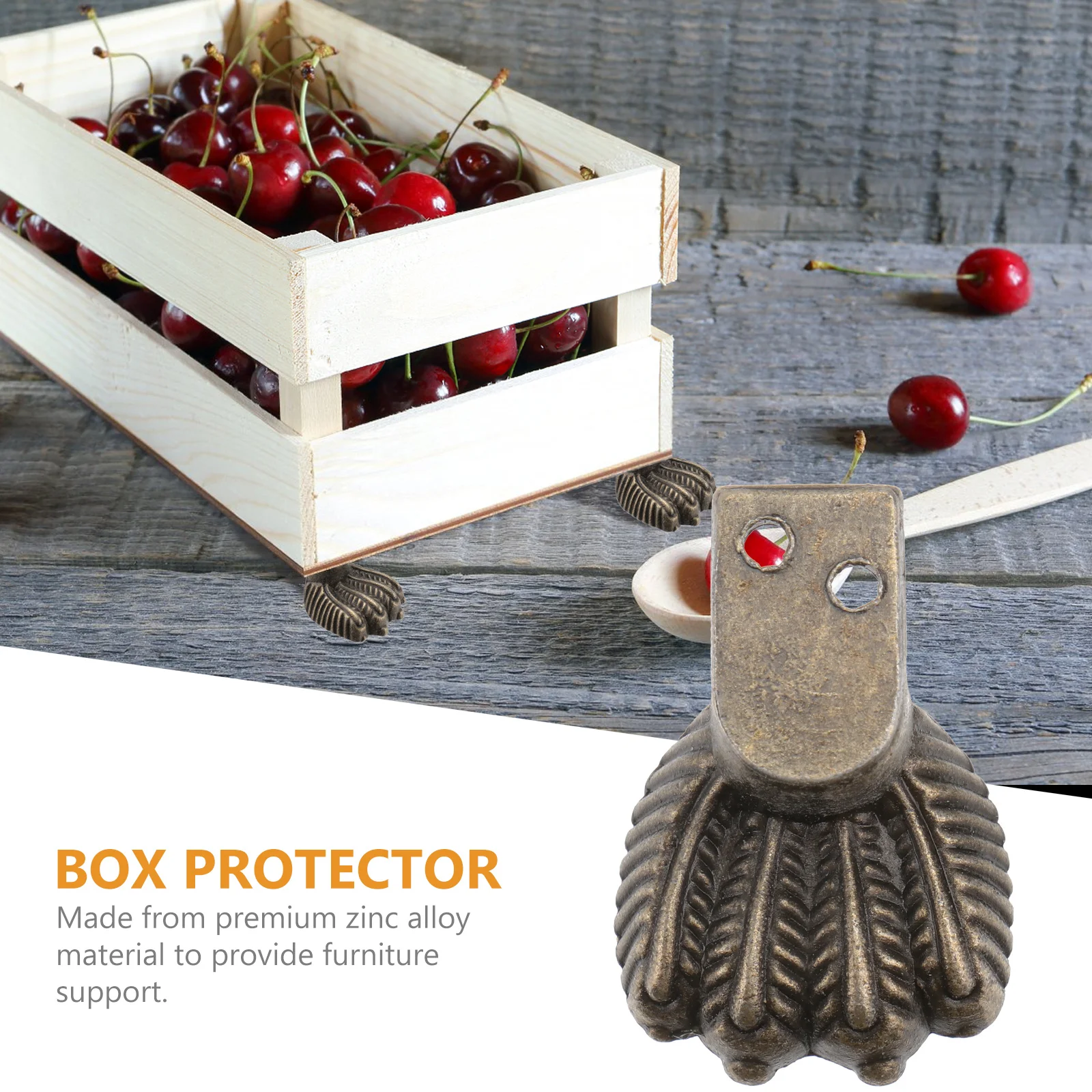 12 Stuks Houten Padding Blok Basis Zine-Legering Meubels Voet Protector Antislip Verhooging Bed Voet Basis Thuis leveringen