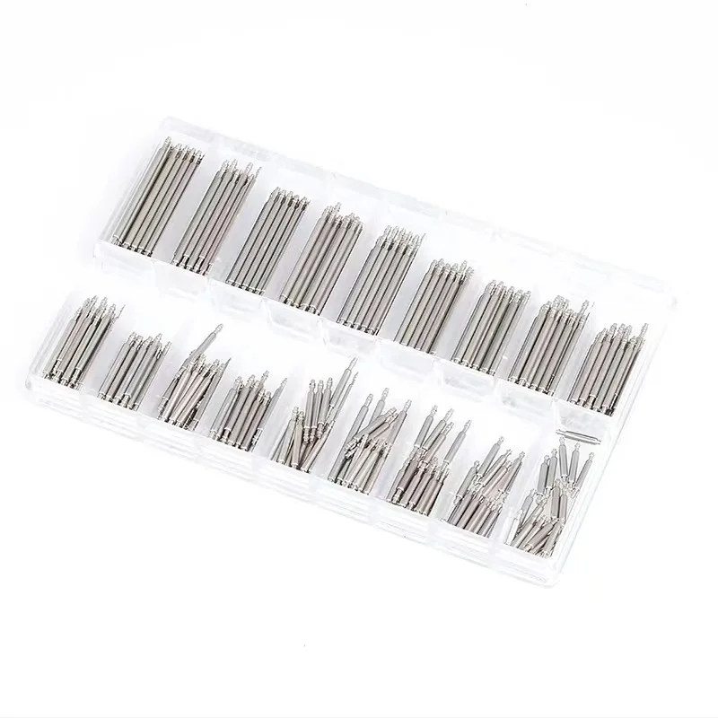 360pcs 8mm-25mm Stainless Steel Watch Spring Bar Watch Strap Pins Bracelet  Repair Tools Accessories 1.5mm Watch Band Link Pin