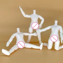 2 Pieces 9.5cm Heigh Doll Body 1/12 Bjd Multi Joints Movable Doll Body Girl Diy Dress Up Toy Accessories