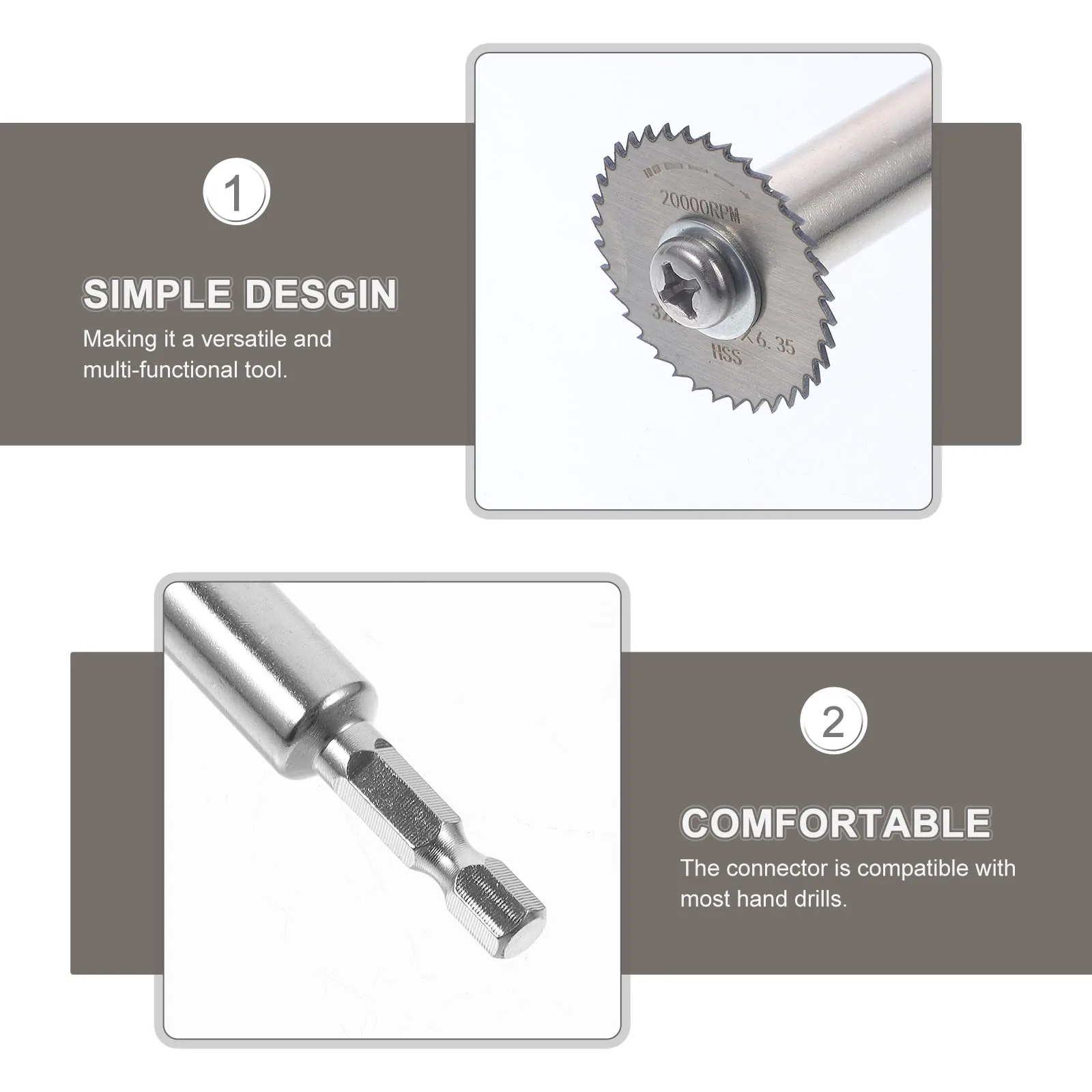 

Hexagonal Saw Blade Connector PVC Pipe Tool Drill Bit Attachment for Metal Plumbing Cutting Pipe Cutters Sanding Disc