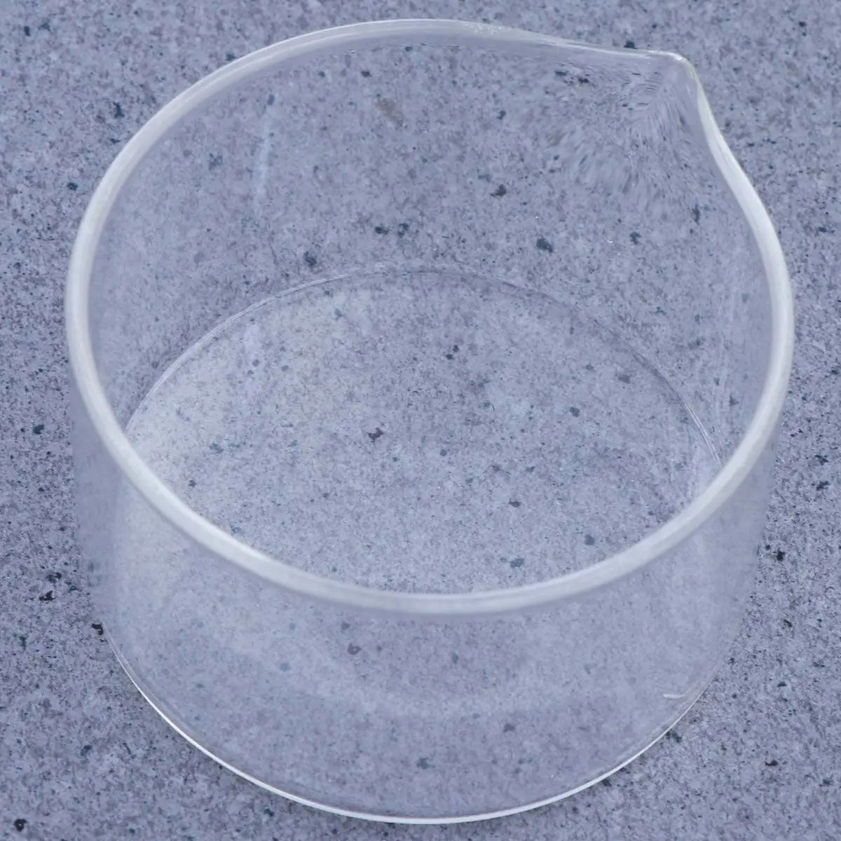 Glass Crystallizing Dish Flat Bottom Thickened Heat Resistant with Spout Suitable for Laboratory School Home Use Accessory