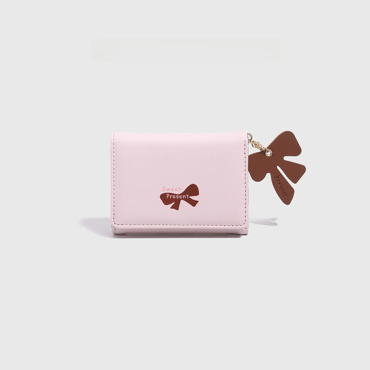 official-charlie-kelli-women's-wallet-short-style-card-holder-simple-match-korean-style-soft-pu-leather-dark-blue-pink-gray
