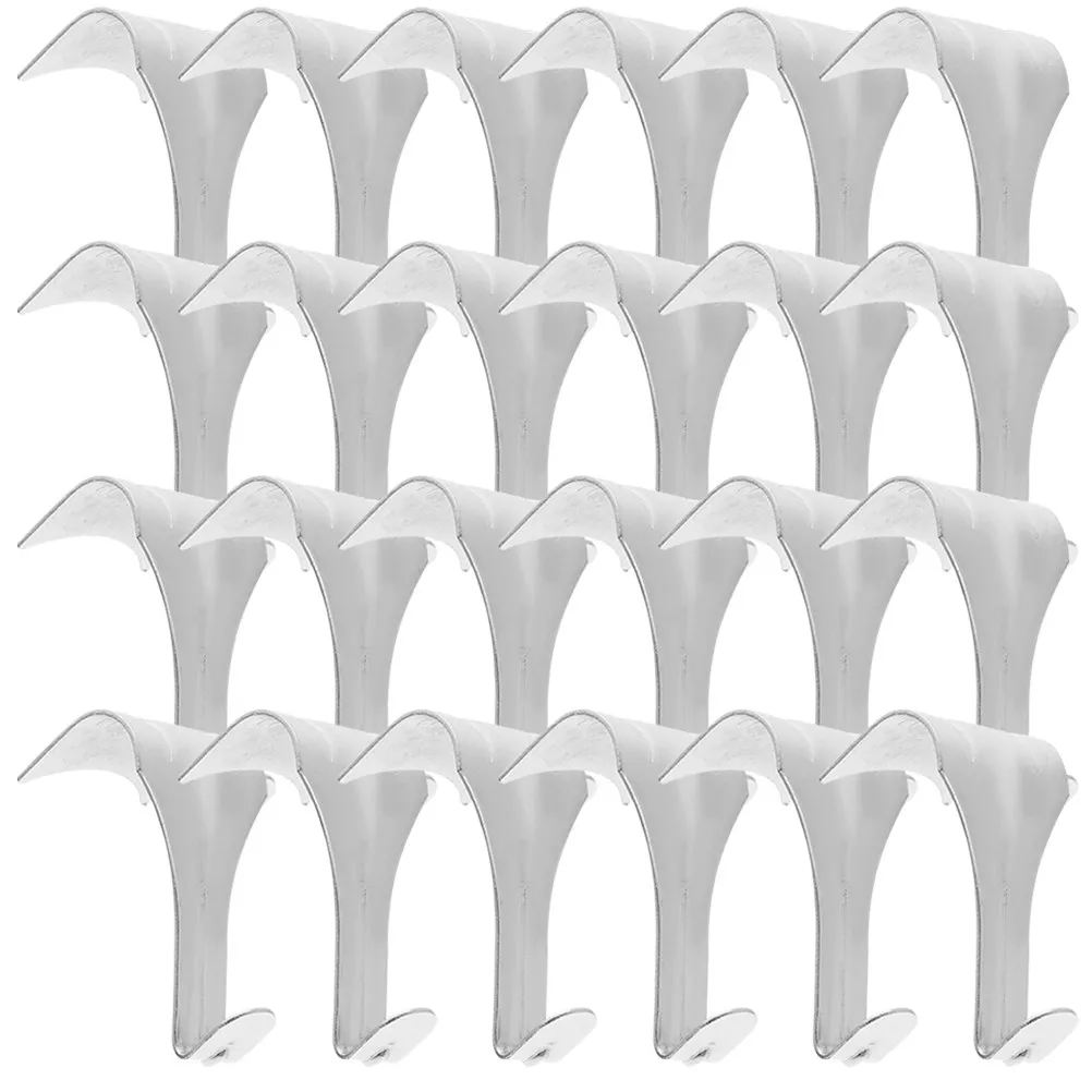 20Pcs S-Shaped Picture Rail Hooks Zinc Alloy Rail Hanging System for Galleries Exhibitions Shops Picture Hanging Tool Strong