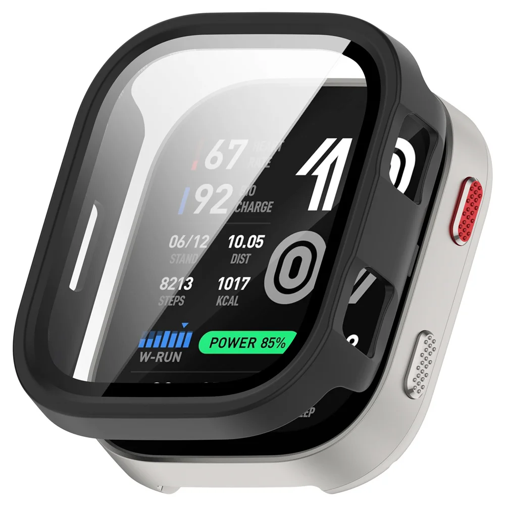 Glas + Schutzhülle für Amazfit Bip Max, Rundumschutz für das Display, robuste PC-Schutzhülle für Amazfit Bip Max Smartwatch, Zubehör. – Detail 12