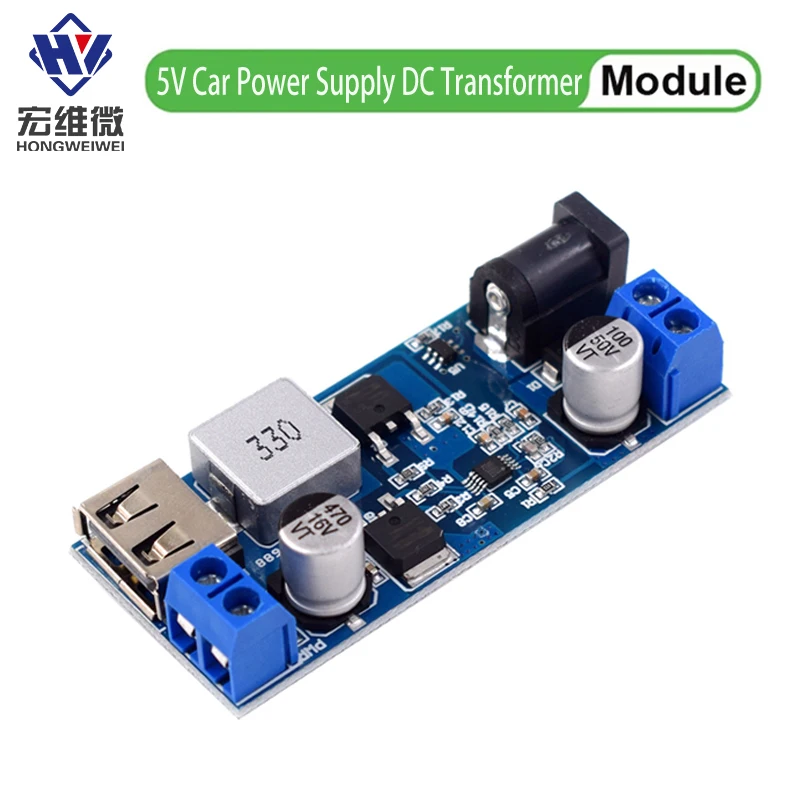 DC-DC 9V-36V To 5V 5A Step Down Power Supply Buck Converter Replace LM2596S Adjustable USB Step-down Charging Module For Phone
