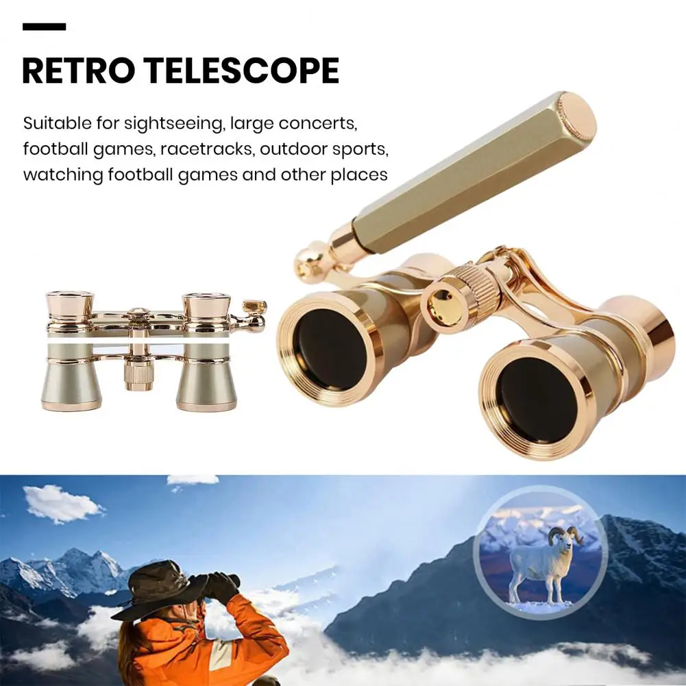 Concert Binoculars Binoculars for Sightseeing High Magnification Binocular Telescopes for Adults Kids with Handle for Concerts