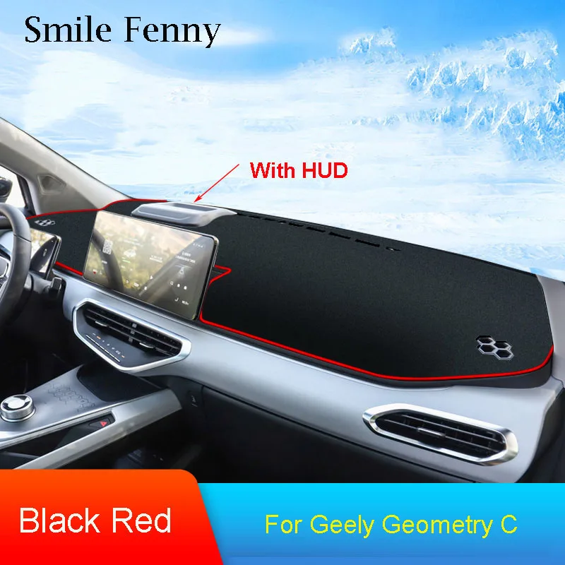 For Geely Geometry C 2020 2021 2022 Accessories Car Dash Light-proof Mats Dashboard Cover Pad Non-slip Sun Shade Pad Carpet Mat