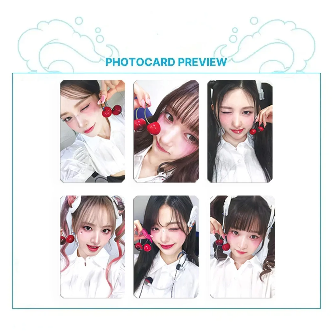 Kpop idoli WonYoung Gaeul Lucky Special Card 18 pz/set Double Sides Printing carta LOMO in stile coreano Leeseo collezione di ventagli per z