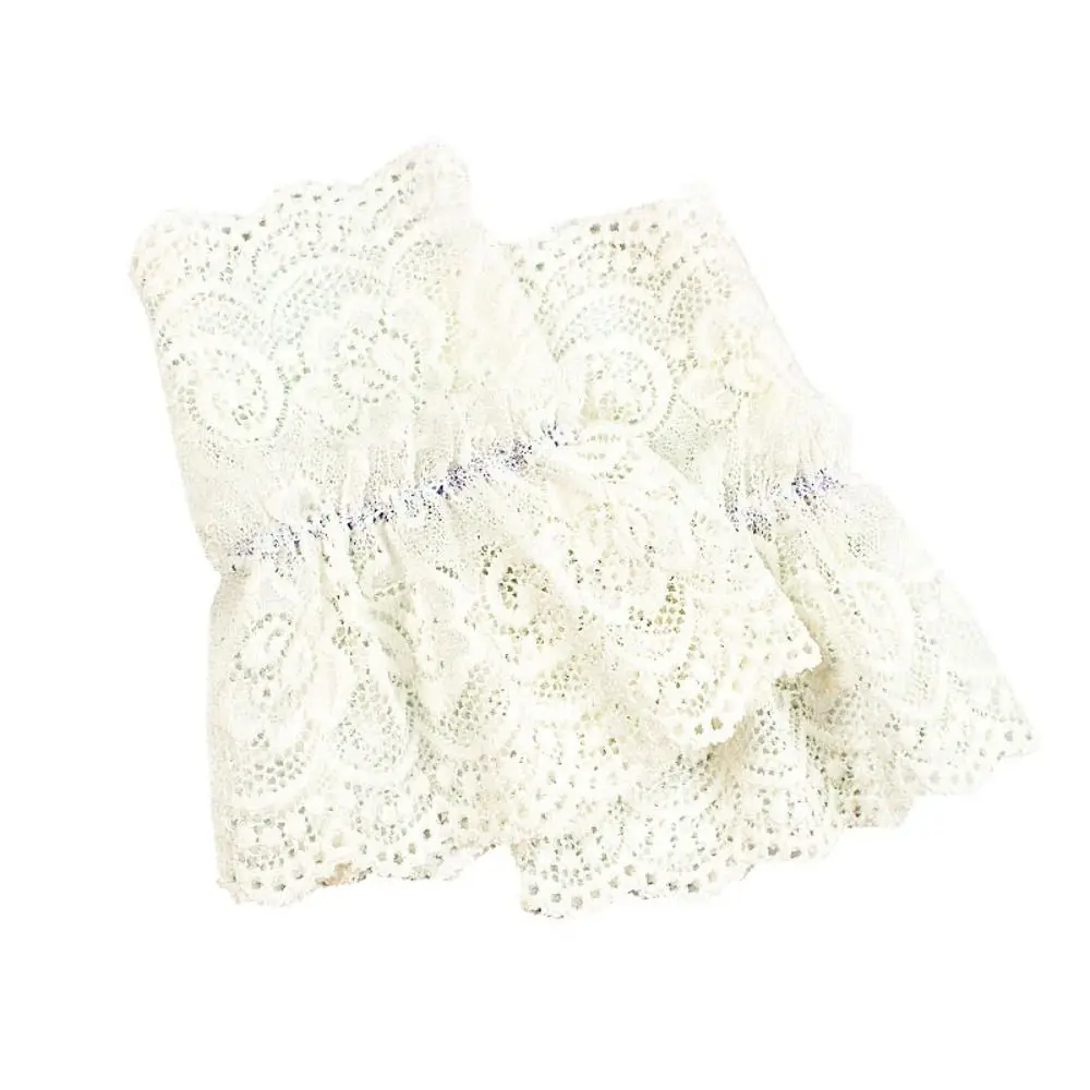 

1Pair Universal Sweater Decorative Gloves Arm Cover Fake Sleeve Detachable Sleeve Cuffs Lace Cuffs Ruffles Elbow Sleeve