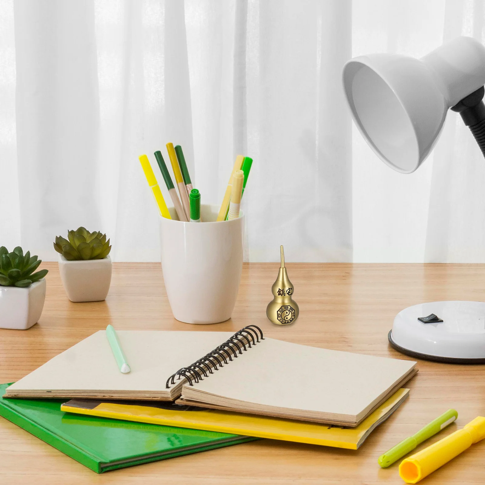 

1pc Copper Ornament Chinese Style Vintage Home Decor Auspicious Unique Craft For Office Tabletop