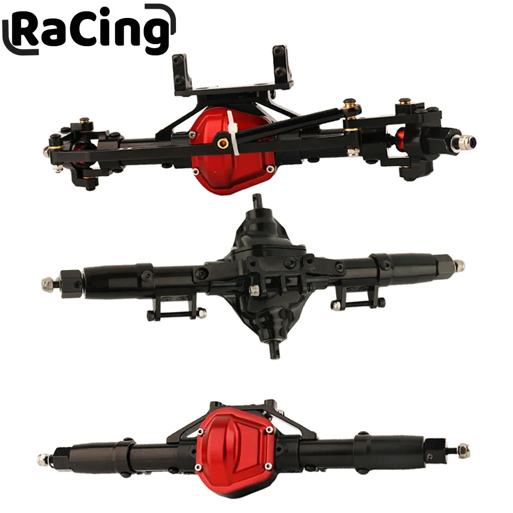 RC Car Front Middle Rear Axle Aluminum Alloy Straight Axle For 1/10 RC Crawler Car Axial SCX10 D90 RC4WD Upgrade Parts