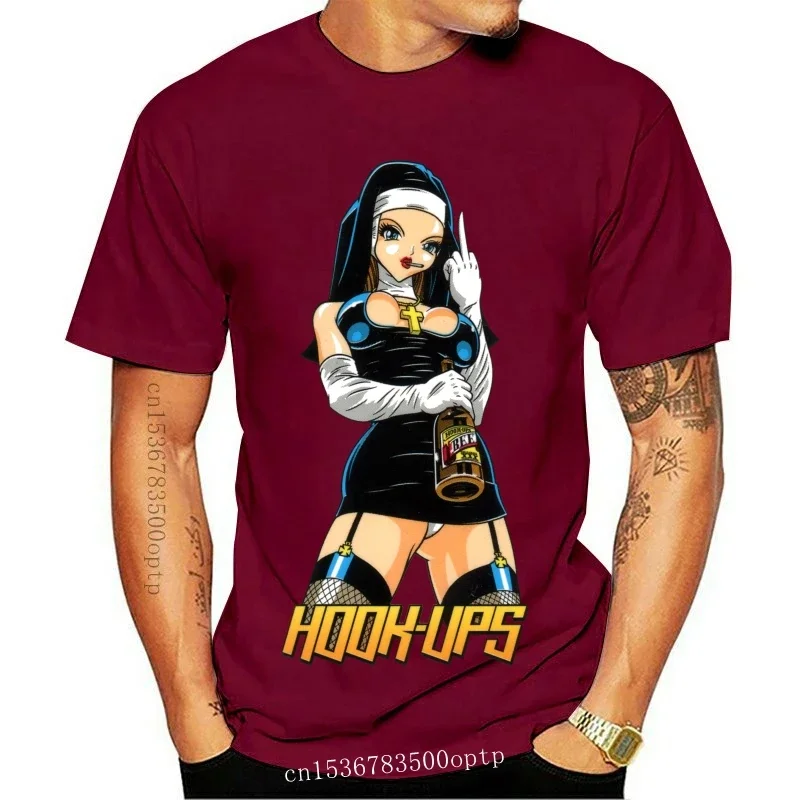 تي شيرت بخطافات للرجال ، قميص مثير للراهبة ، S M L XL 2XL ، تي شيرت جديد ، ، مقاس الولايات المتحدة الأمريكية