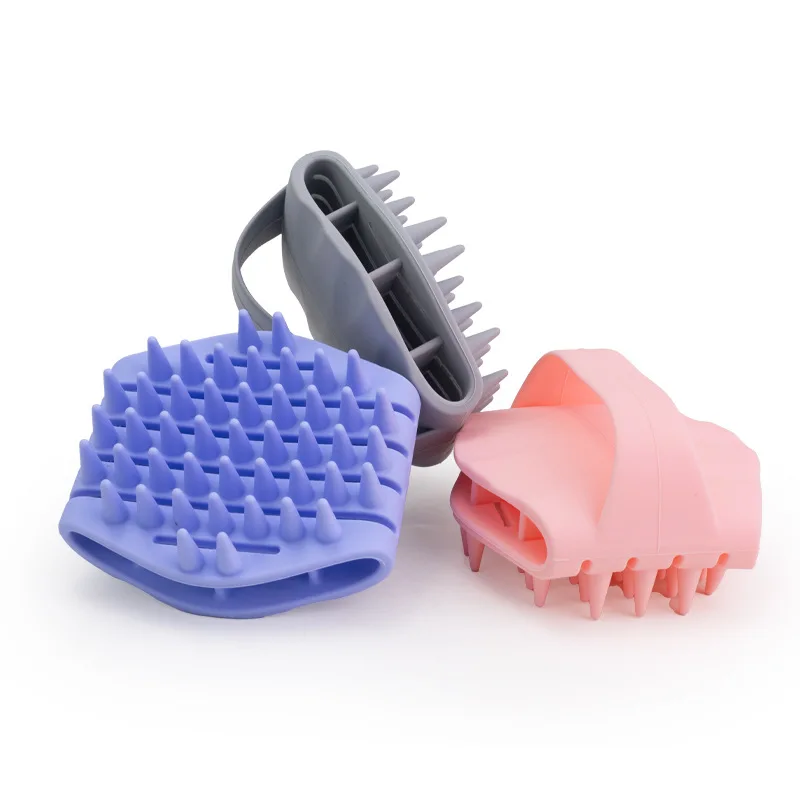 

1pc Silicone Shampoo Brush With Anti-Shedding Design To Clean Scalp And Hair Soft Shampoo Comb Massage Hairbrush Stable Grip