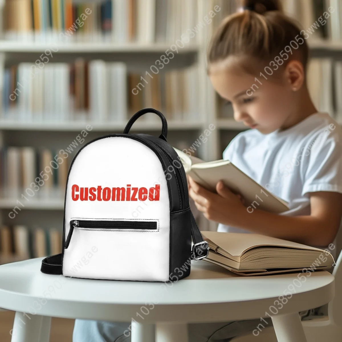 Mikecrack Backpack Purse Women Schoolbags Anime Customized Double Shoulder Bag High Quality Mini Daypack Leather Travel Bag Gift