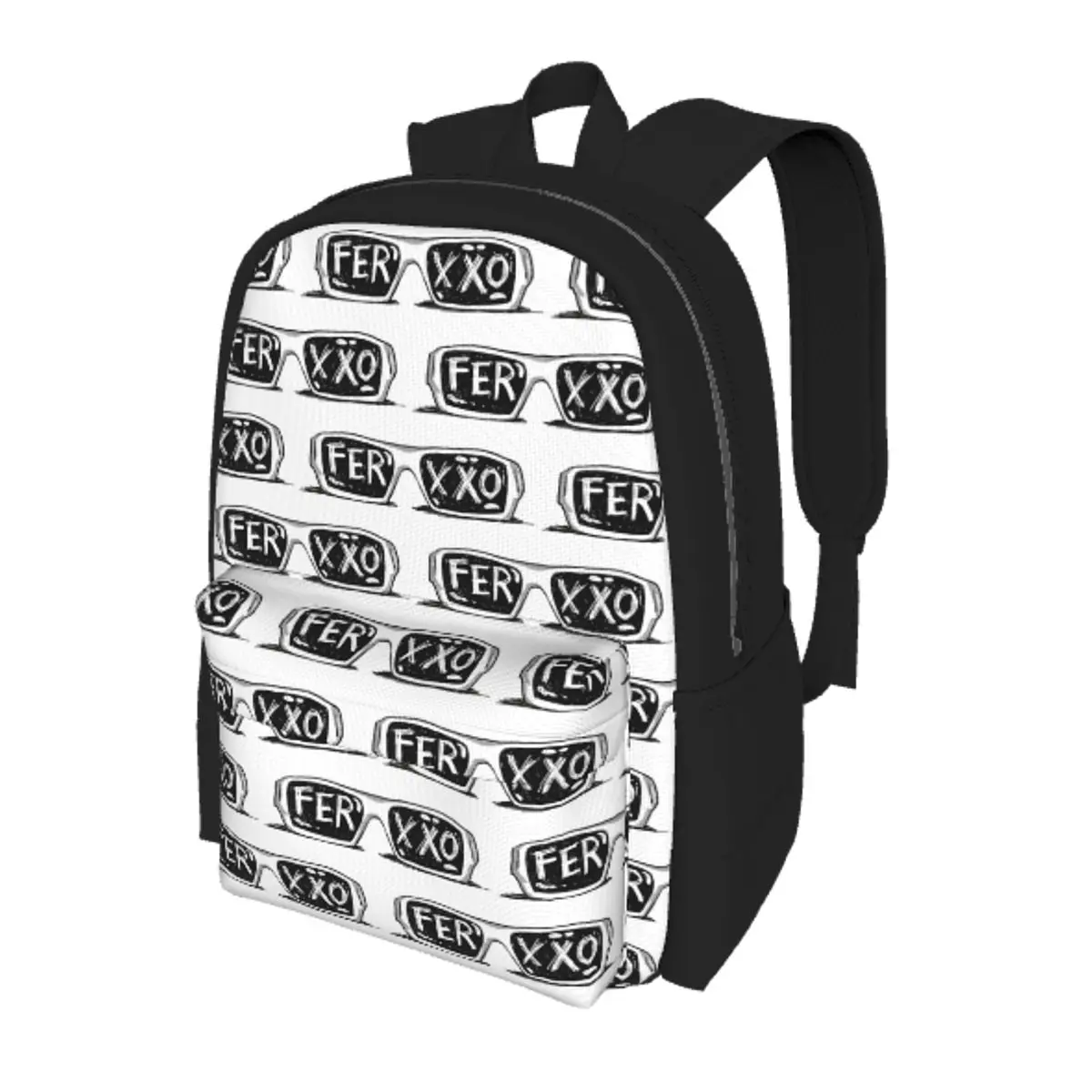 

Feid Ferxxo Singer Tour Logo Fun Music Album Student Backpack School Bag Hiking Travel Daypack Men Women Bookbag Shoulder Bags