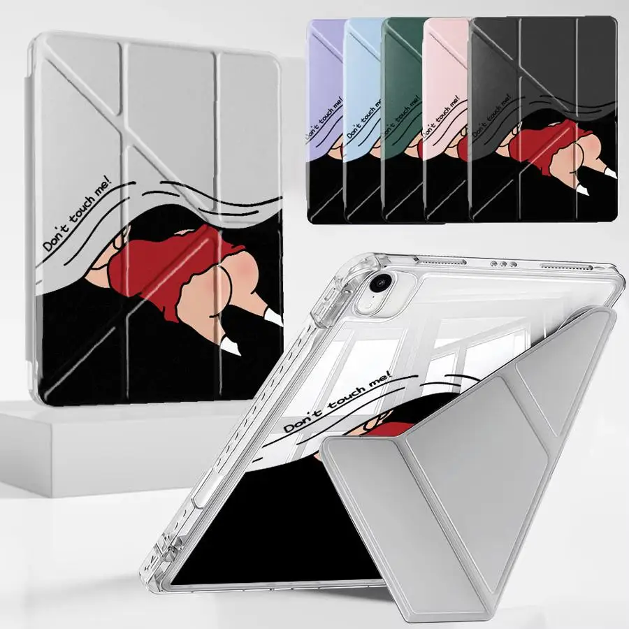 

Crayon Shins-Chan Y-Fold Holder Cover Tablet Case For iPad Pro 11th 10th 9th 8th 7th 12.9inch Mini 6 7 Pro 2025 Air 4 5 M3 M2 1