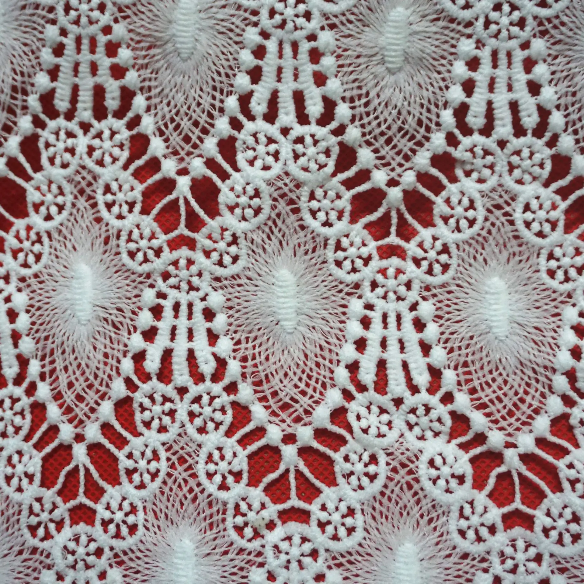 White Milk Silk Tulle Embroidery Lace Fabric Net Lace Fabric for Woman Party Dress DIY Apparel Sewing Supplies