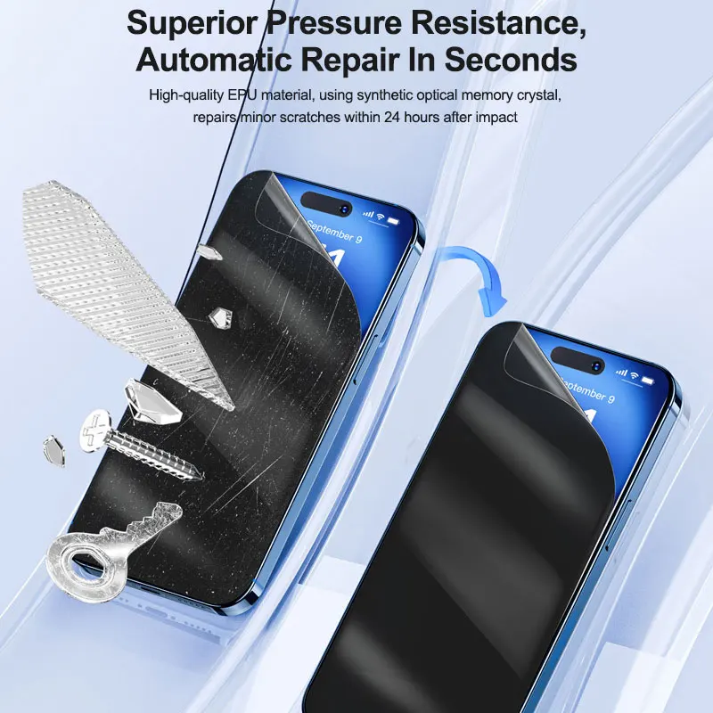 SUNSHINE 50 шт. SS-075RS самовосстанавливающаяся HD пленка для экрана конфиденциальности для защиты экранов мобильных телефонов поддерживает экраны до 7 дюймов