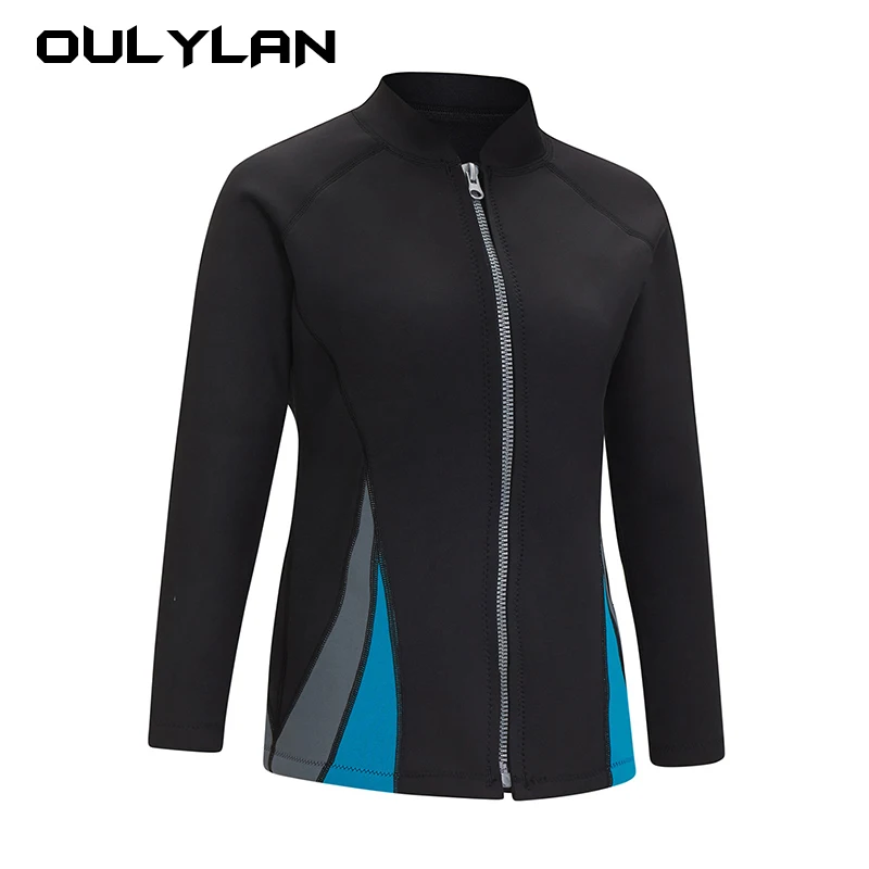 Oulylan Suit Jacket and Pants Split Wetsuit Women Swimsuit Snorkeling Scuba Diving 2mm Wetsuit High-quality Neoprene Surfing