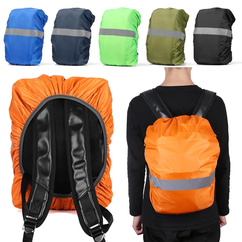 20/35L Reflective Rucksack Camping Hiking Waterproof Fabrics Bag Raincoat Backpack Rain Cover Travel Package