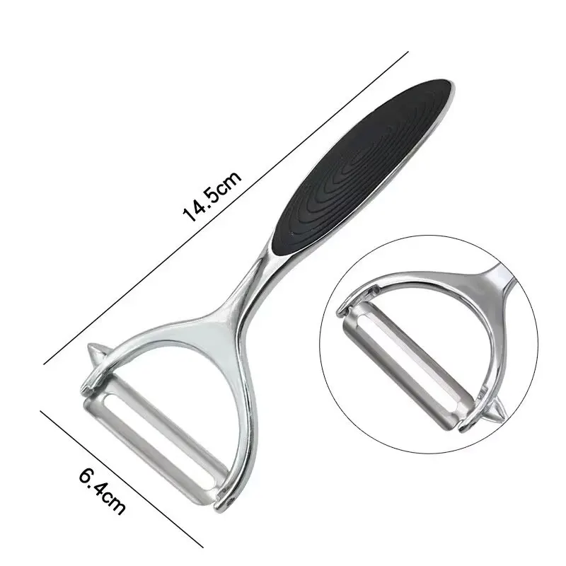 1PC Edelstahl Gemüse Schäler Kartoffel Schäler Multi-funktion Karotte Reibe Obst Werkzeuge Küche Zubehör Küche Pelador – Detail 1