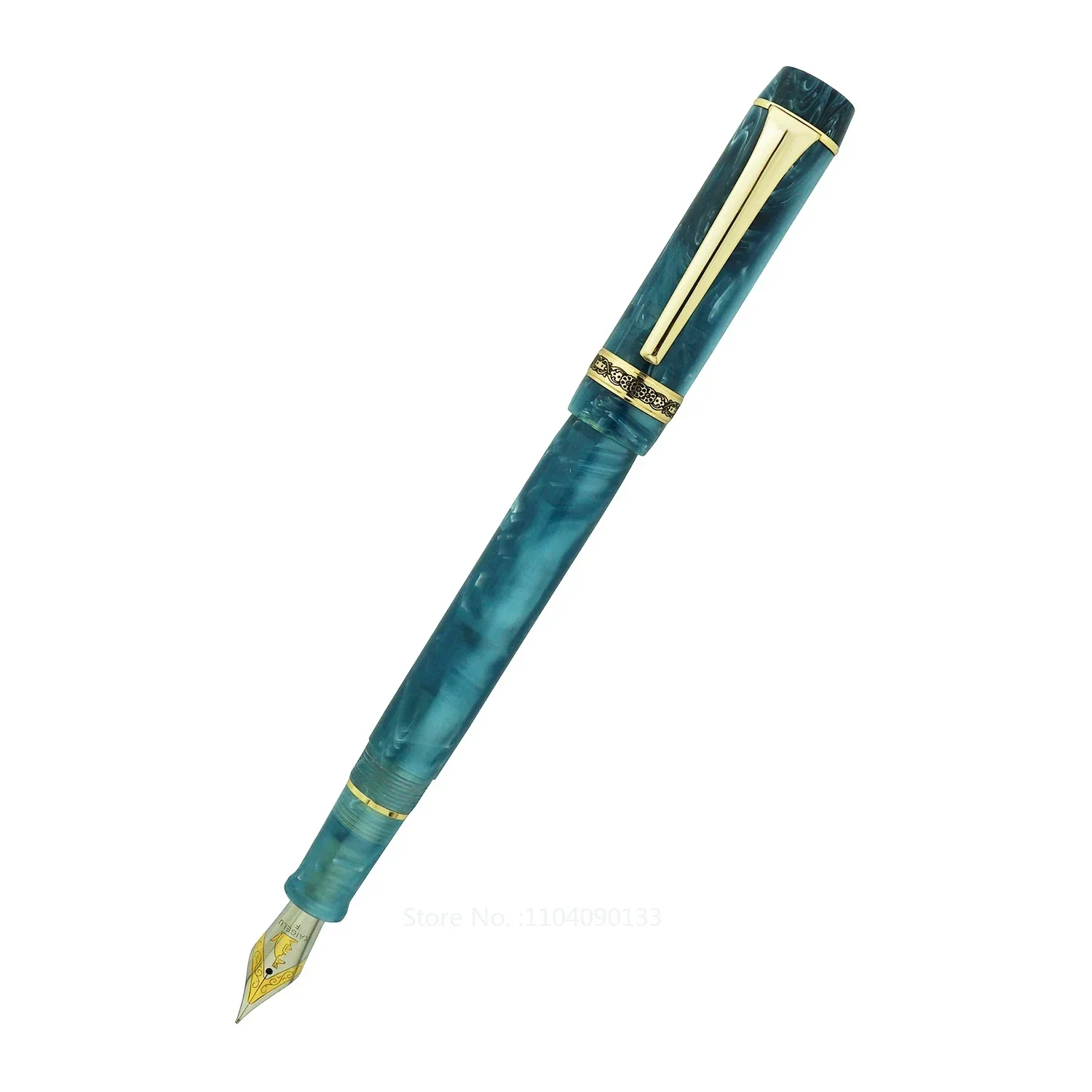 

Hot NEW Kaigelu 316A Celluloid Fountain Pen Beautiful Blue Marble Patterns Iridium EF/F/M Nib Pen Writing Office Business Ink Pe
