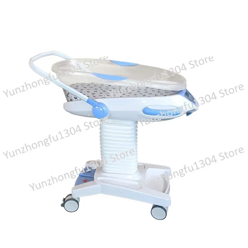 

Mobile Baby Cot Moon Centre Baby Pushchair Transparent Liftable Hospital Maternity Pushchair with Weighing Function