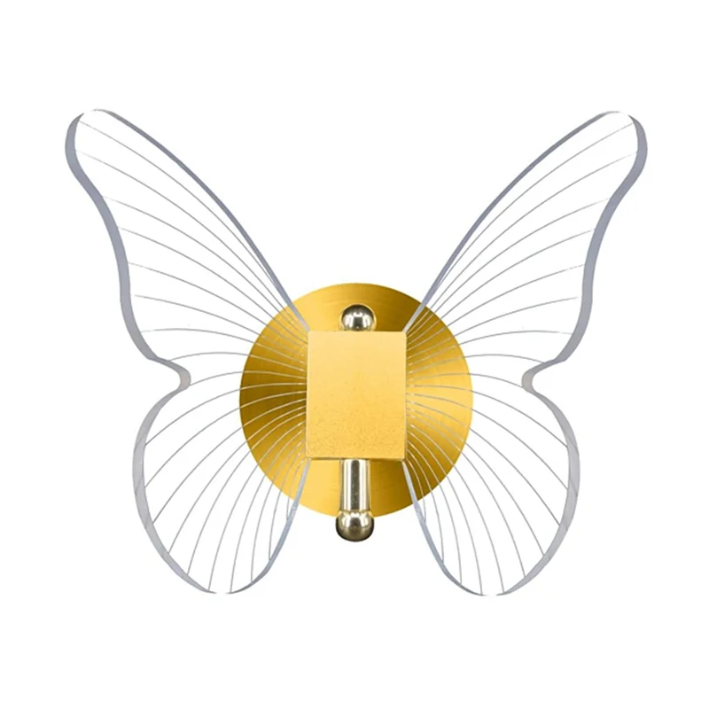 

A21Q-10 Вт светодиодный настенный светильник с регулируемой яркостью в виде бабочки, настенный светильник с золотой бабочкой, современный простой светильник, роскошное украшение для дома