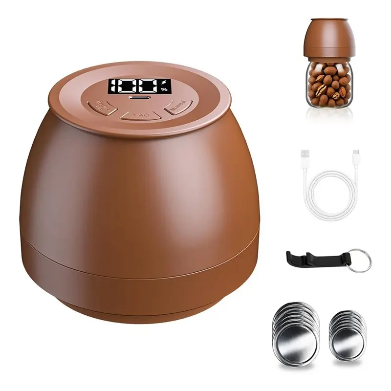 

A74G-Вакуумный упаковщик Mason Jar Электрический для консервных банок с обычным ртом и широким горлышком, комплект автоматической запечатывающей машины