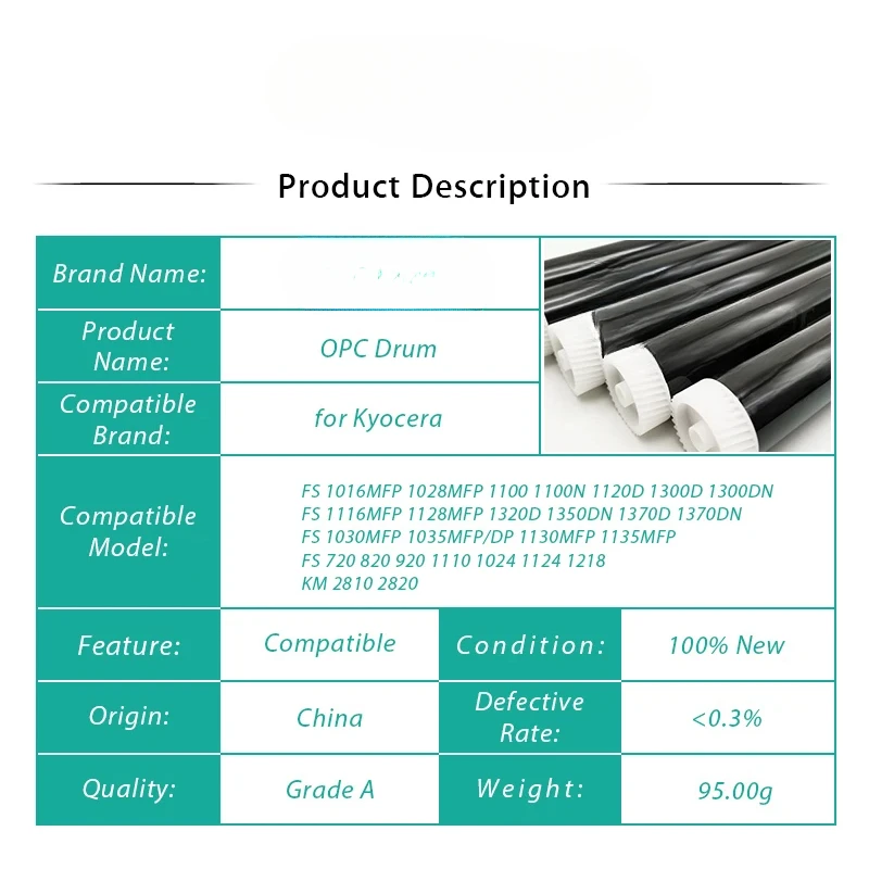 10X DK-170 OPC طبل لكيوسيرا FS 1035 1030 1120 1128 1370 2810 920 720 1135 1016 1028 1110 P2035 1024 2820 1100 820 1300 1320