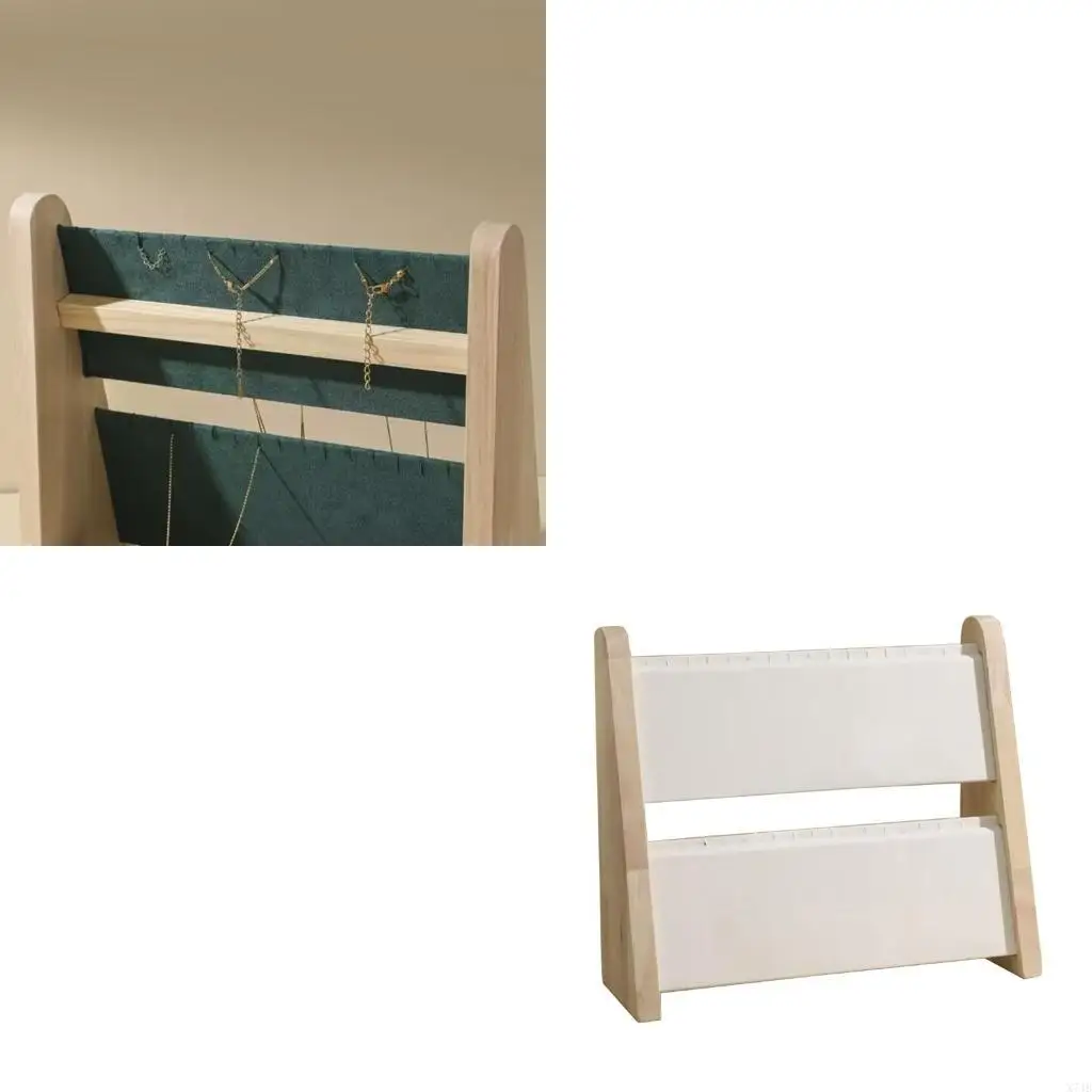 

Elegant Multi Layer Necklace Holder White Necklace Display Stand Holder For Home Decoration And Organization