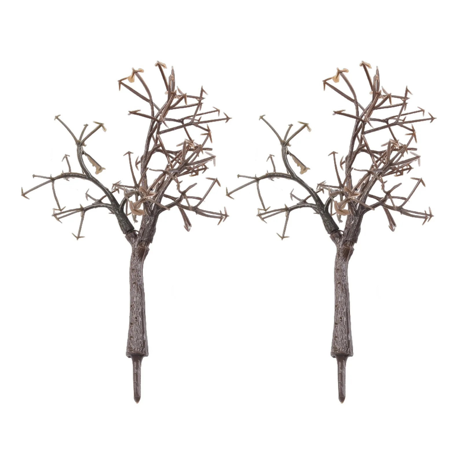 10pcs/set 12cm Scenery Landscape Model Bare Tree Trunk Simulation Plant Decoration Miniature Landscape Model Bare Tree