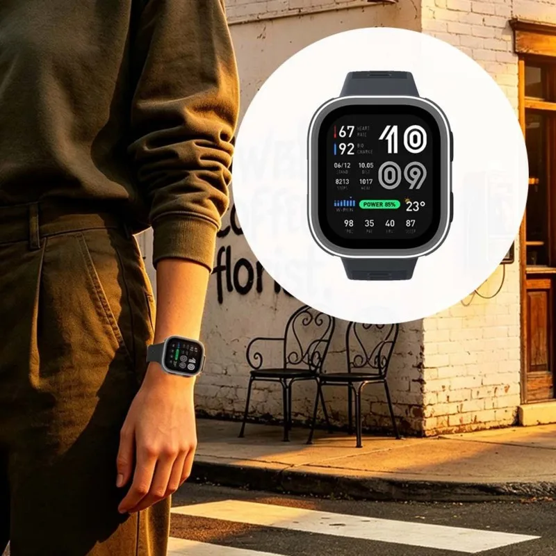 Simple Watch Frame Protective Case In Metal Anti-Scratch For Amazfit Bip Max Smart Watch Accessories