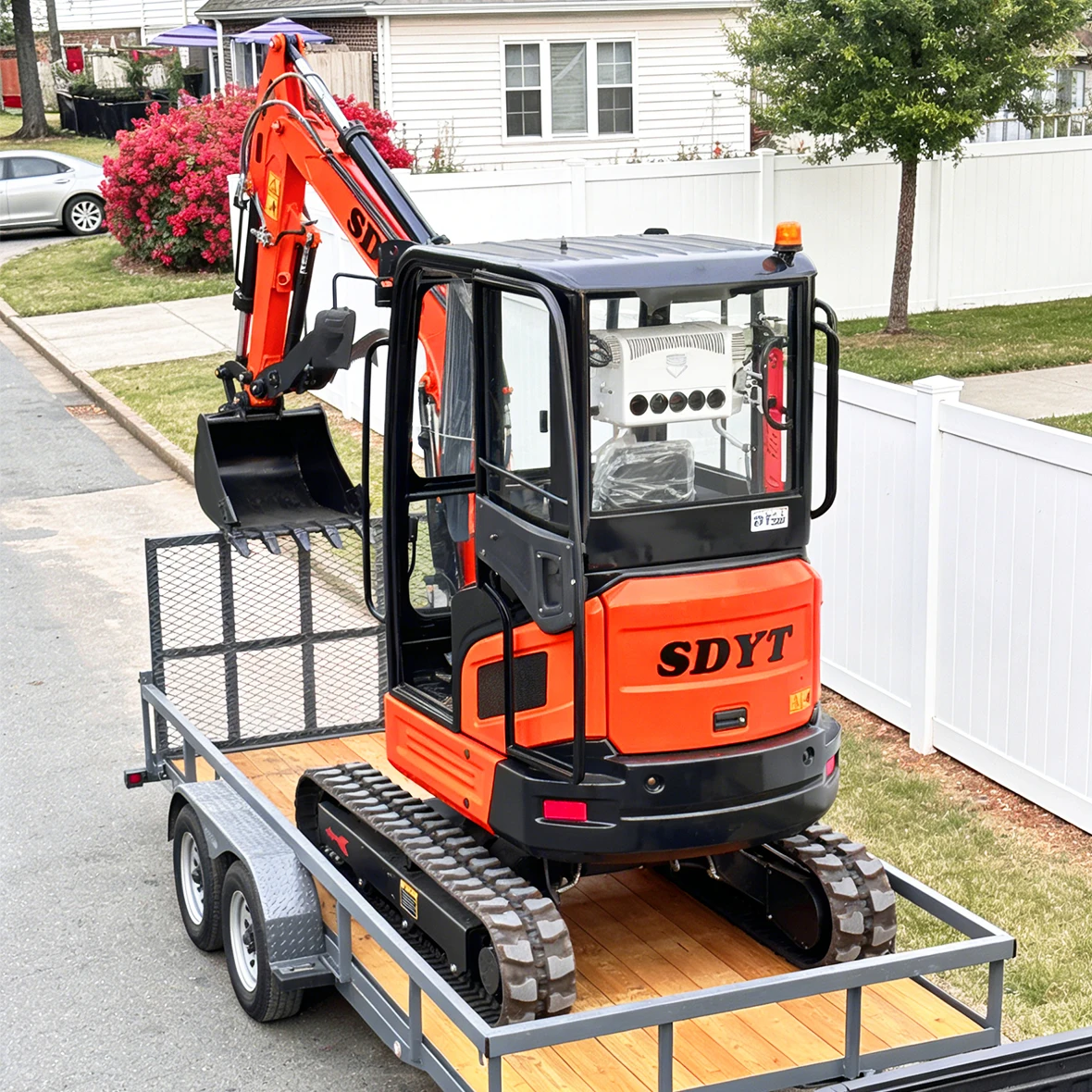 Mini Excavadora de Entrega Rápida, Personalizada con Motor Diésel, Mini Excavadora Hidráulica sobre Orugas con Múltiples Accesorios