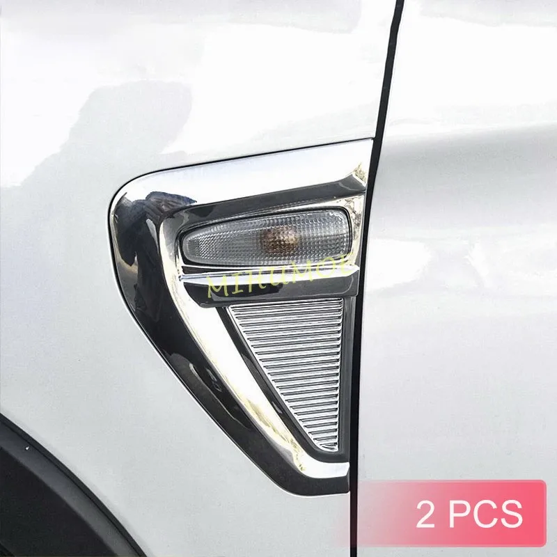 Chrome Fender Turn Light Lamp Cover Trims For Mitsubishi ASX Outlander Sport 2020-2023