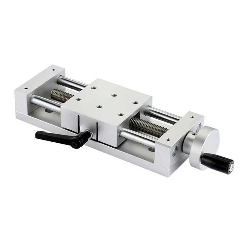 X-axis screw feed slide table Heavy-duty type easy adjustment component platform XKST50-200 hand crank module slide table